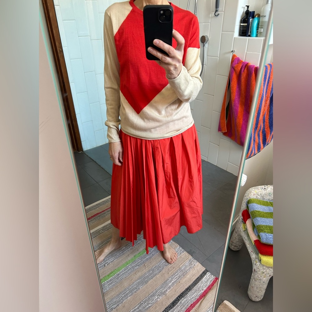 Derek Lam cashmere blend color block sweater